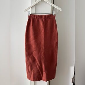 Aritzia Babaton Wool Midi Skirt